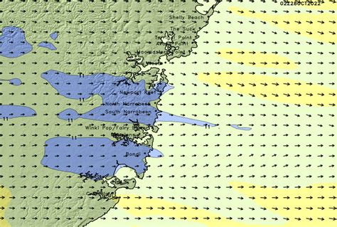 sydney harbour wind forecast